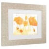 Trademark Fine Art Sheila Golden Sonoma Poppies Matted Framed Art - 3 of 4
