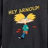 Women's - Hey Arnold! - Cool Arnold Lightweight French Terry Wide Neck Long Sleeve Shirt - 2 of 4