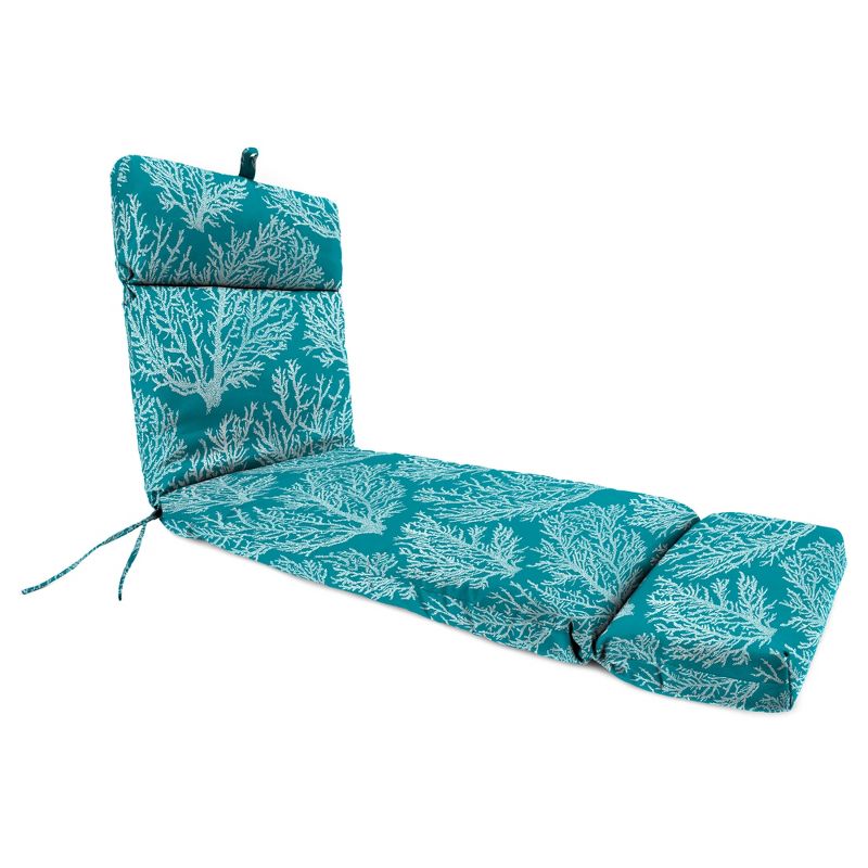 Outdoor French Edge Chaise Lounge Cushion- Jordan Manufacturing, 1 of 5