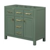 VYNXARIA 36'' Bathroom Vanity - Modern Freestanding Storage Cabinet in Green - 2 of 4