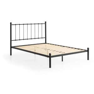 Brookside Home Phoebe Metal Platform Bed with Vertical Bars Headboard - 1 of 4