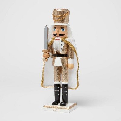 14" Traditional Glitter Nutcracker Gold  - Wondershop™