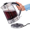 Hamilton Beach 1.7L Electric Kettle - Silver: 1500W Water Heater, Glass Tea Maker, Plastic Handle & Lid, Hand Wash - 4 of 4