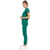 MediChic Womens 8-Pocket Scrubs Set- V-Neck with 4-Pocket Jogger Scrub Pants - 3 of 4