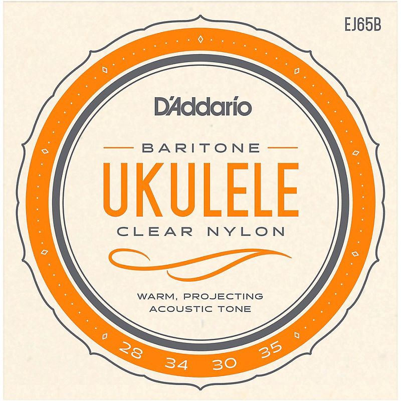 D'Addario EJ65B Pro-Arte Custom Extruded Baritone Nylon Ukulele Strings, 1 of 5