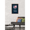 Trends International Team USA - Logo Blue Framed Wall Poster Prints - 2 of 4