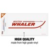 Boston Whaler Red Logo Automotive Bumper Sticker - 3 of 4