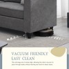 Whisen Modern Upholstered Living Room Sectional Sofa, L-shaped Furniture Couch with Pillows - 3 of 4