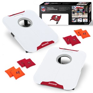 NFL Tampa Bay Buccaneers All-Weather Travel Cornhole Set - 1 of 4