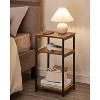 Side Table, Small End Table, Tall Nightstand for Living Room, Bedroom, Office, Bathroom - 4 of 4