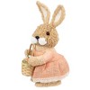 Northlight Plush Girl Easter Rabbit Decoration with Basket - 10" - 4 of 4