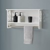 Coventry Bath Shelf with Two Towel Rods White - Alaterre Furniture - 2 of 4