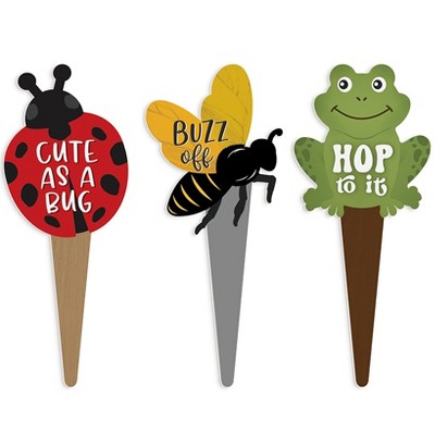 The Lakeside Collection Set of 3 Plant Pal Garden Signs