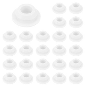 Unique Bargains Silicone Rubber Corrosion-Resistant Nap-in Locking Hole Plugs White - 1 of 4