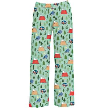 Collections Etc Snoopy Camp Out Elasticized Drawstring Waistband Lounge Pants