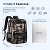 Hachikiko Stylish Clear Backpack with Leather Pendant - Heavy Duty Transparent Bookbag | 15.6in Laptop Fit - 3 of 4