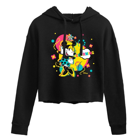 Women's - Disney - Minnie Charm Cropped Graphic Hoodie - image 1 of 3