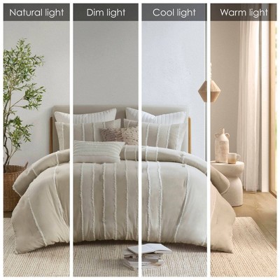 Taupe Full Cotton Down Alternative Comforter Set