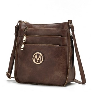 MKF Collection Salome Shoulder Crossbody Women’s Handbag Expandable Multi-Compartment Vegan Leather by Mia K - 1 of 4