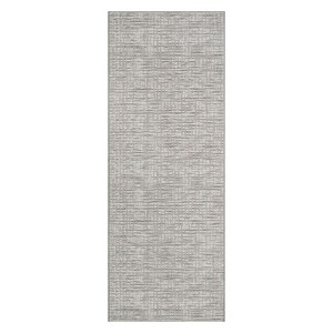 Coolmee Area Rugs for Living Room Modern Stripe Style Low Pile Non Skid Washable Ultra-Thin Low Pile Carpets Bedroom Office - 1 of 4