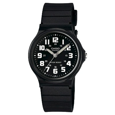 casio black watch analog