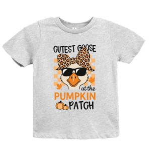 Cutest Goose At The Pumpkin Patch - Youth Short Sleeve Graphic T-Shirt and Toddler Short Sleeve Graphic T-Shirt - 1 of 3