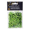 John Bead Flat Round Plastic Loose Sequins Hologram with Hole Craft Embellishments Lime Green 6mm 1600 Pieces - 4 of 4