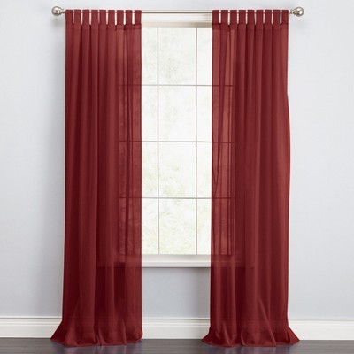 BrylaneHome BH Studio Sheer Voile Tab-Top Panel