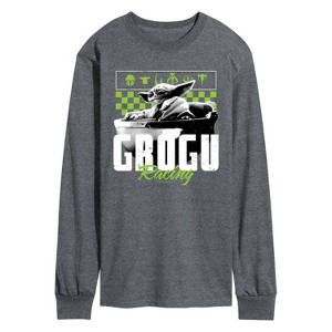 Men's - Star Wars - The Mandalorian Grogu Racing Jersey Long Sleeve Graphic T-Shirt - 1 of 3