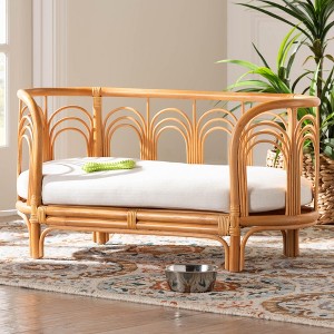 bali & pari Nariko Bohemian Light Honey Rattan Pet Bed - 1 of 4