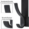 LunaLulinlk Over The Door Hooks, Over The Door Towel Rack with 12 Coat Hooks Door Hanger Hook for Hanging Clothes, Coats, Towels Black - 4 of 4