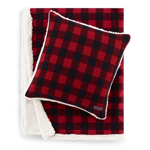 Eddie bauer cabin plaid best sale sherpa throw