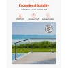 VEVOR Cable Railing Post,36x1x2 Inch Corner Railing Post, with L-Shaped Pre-Drilled Holes,Rail Post with Horizontal and Curved Bracket, 1-Pack, Black - 4 of 4