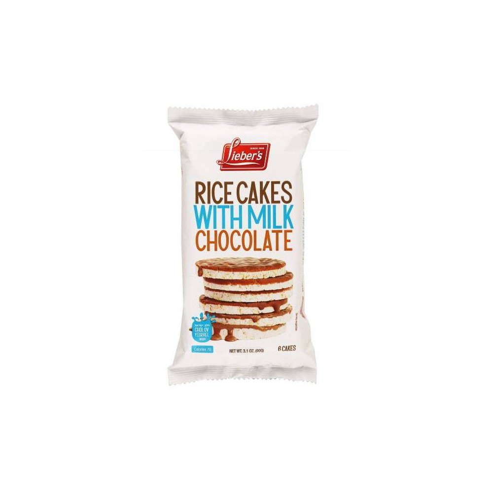 Lieber's Rice Cakes Milk Chocolate Coated - 3.1oz