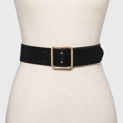 women wide waist belt buckle thick elasticated stretch belts accessory la ebay on thick black women's belt