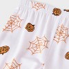 Toddler Boys' 2pc Bluey Long Sleeve Halloween Viscose Snug Fit Pajama Set - White - 4 of 4