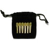 WE Games Brass Cribbage Pegs with Swarovski Austrian Crystals & Velvet Pouch - Set of 6 in assorted colors (2 colors) - 2 of 3