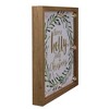 Northlight Lighted Wooden Frame Wreath "Have a Holly Jolly Christmas" Plaque - 11.75" - 2 of 3