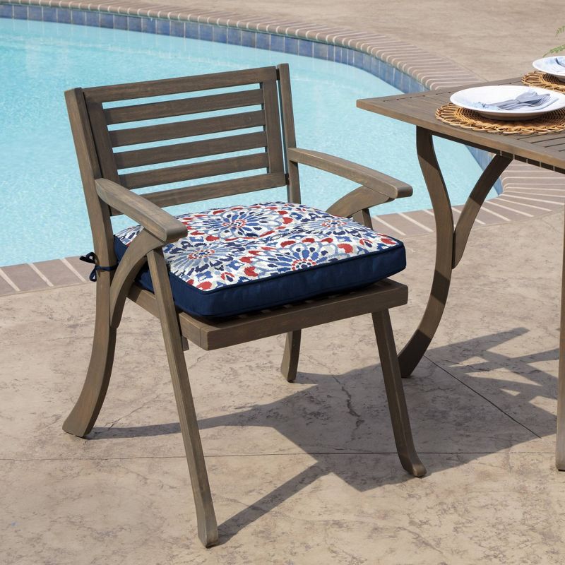 Arden 20"x20" Plush PolyFill Outdoor Dining Set Cushion, 2 of 8