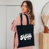City Creek Prints In My Mom Era Canvas Tote Bag - 15x16 - Black - 2 of 2