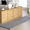 Home Conservatory Dainty Diamond Handwoven Cotton Indoor Area Rug - 2 of 4