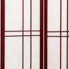 6 ft. Tall Eudes Shoji Screen - Rosewood (5 Panels) - 3 of 3
