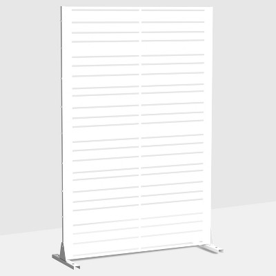 Lirago Outdoor Privacy Fence Panels 72 in Galvanized Metal