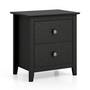 Modern Nightstand with 2 Drawer(s)s for Small Spaces-Black : Target