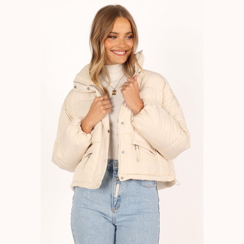 Petal And Pup Abigail Puffer Jacket Cream Xl Target