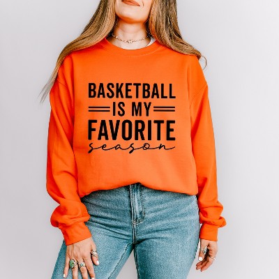 Simply Sage Market Women's Graphic Sweatshirt Basketball Is My Favorite Season