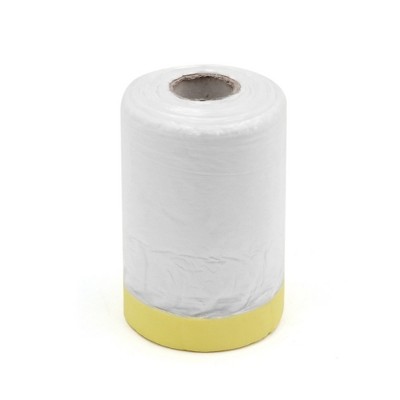 Unique Bargains Pre-Taped Masking Film Tape for Car Decoration Auto Paint Protection 9.84ft x 21.7"