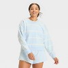 Women's French Terry Crewneck Sweatshirt - All In Motion - 4 of 4