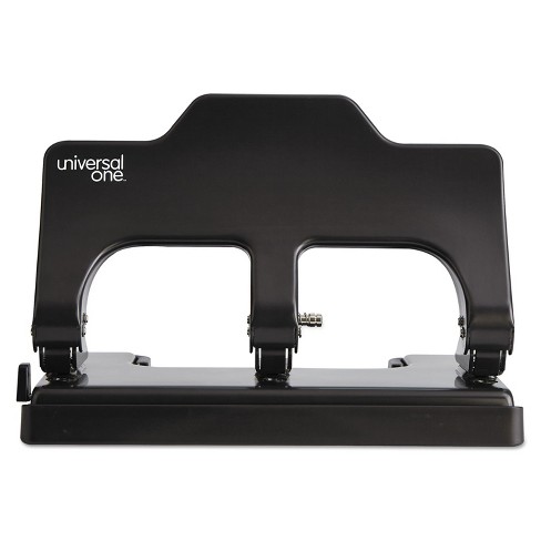 Universal 30-Sheet Two-Hole Punch, 9/32 Holes, Black - Mfr Part