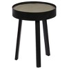 vidaXL Coffee Table Round End Table Living Room Sofa Table with Concrete Top - 15.7" x 21.7" - 2 of 4